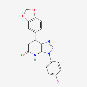 7-(1,3-benzodioxol-5-yl)-3-(4-fluorophenyl)-3,4,6,7-tetrahydro-5H-imidazo[4,5-b]pyridin-5-one