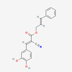 B1147053 Cinnamyl-3,4-dihydroxy-alpha-cyanocinnamate CAS No. 132465-11-3