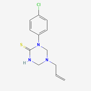 1-(4-Chlorophenyl)-5-(prop-2-en-1-yl)-1,3,5-triazinane-2-thione