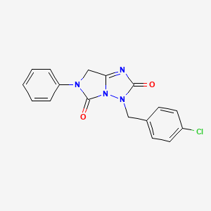 3-(4-chlorobenzyl)-6-phenyl-6,7-dihydro-3H-imidazo[1,5-b][1,2,4]triazole-2,5-dione