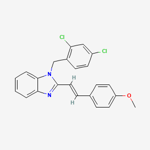 1-(2,4-dichlorobenzyl)-2-[(E)-2-(4-methoxyphenyl)ethenyl]-1H-benzimidazole