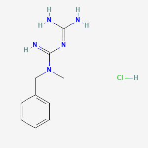 molecular formula C₁₀H₁₆ClN₅ B1147065 1-苄基-1-甲基双胍盐酸盐 CAS No. 2123-07-1