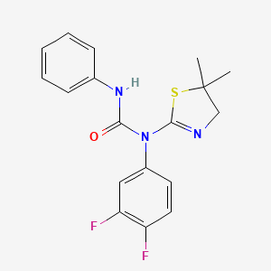 1-(3,4-Difluorophenyl)-1-(5,5-dimethyl-4,5-dihydro-1,3-thiazol-2-yl)-3-phenylurea