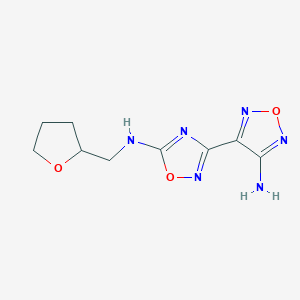 3-(4-amino-1,2,5-oxadiazol-3-yl)-N-(tetrahydrofuran-2-ylmethyl)-1,2,4-oxadiazol-5-amine