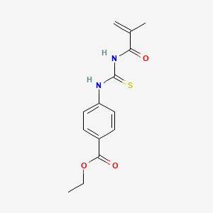 Ethyl 4-{[(2-methylprop-2-enamido)methanethioyl]amino}benzoate