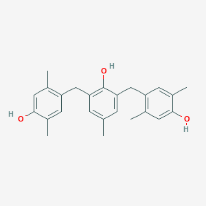 molecular formula C25H28O3 B114708 2,6-Bis(4-hydroxy-2,5-dimethylbenzyl)-4-methylphenol CAS No. 148398-19-0