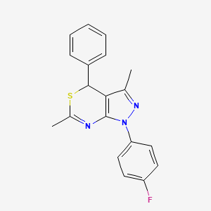 1-(4-Fluorophenyl)-3,6-dimethyl-4-phenyl-1,4-dihydropyrazolo[3,4-d][1,3]thiazine