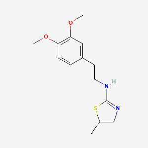 molecular formula C14H20N2O2S B11470872 N-[2-(3,4-dimethoxyphenyl)ethyl]-5-methyl-4,5-dihydro-1,3-thiazol-2-amine 