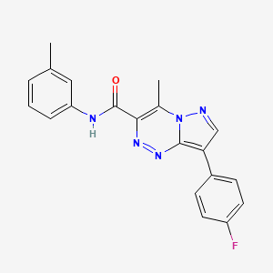 8-(4-fluorophenyl)-4-methyl-N-(3-methylphenyl)pyrazolo[5,1-c][1,2,4]triazine-3-carboxamide