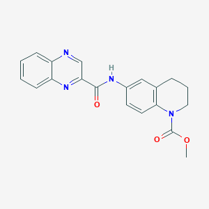 methyl 6-[(quinoxalin-2-ylcarbonyl)amino]-3,4-dihydroquinoline-1(2H)-carboxylate