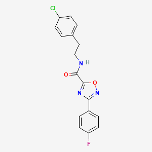 N-[2-(4-chlorophenyl)ethyl]-3-(4-fluorophenyl)-1,2,4-oxadiazole-5-carboxamide