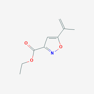 molecular formula C9H11NO3 B11470978 Ethyl 5-(prop-1-en-2-yl)-1,2-oxazole-3-carboxylate 