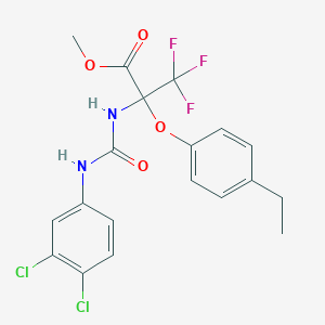 methyl N-[(3,4-dichlorophenyl)carbamoyl]-2-(4-ethylphenoxy)-3,3,3-trifluoroalaninate