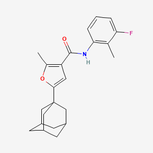 5-(1-adamantyl)-N-(3-fluoro-2-methylphenyl)-2-methyl-3-furamide