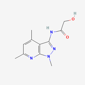 2-Hydroxy-N-{1,4,6-trimethyl-1H-pyrazolo[3,4-B]pyridin-3-YL}acetamide