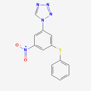 1-[3-nitro-5-(phenylsulfanyl)phenyl]-1H-tetrazole