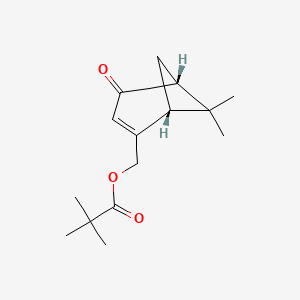 B1147108 [(1R,5R)-6,6-dimethyl-4-oxo-2-bicyclo[3.1.1]hept-2-enyl]methyl 2,2-dimethylpropanoate CAS No. 76163-96-7