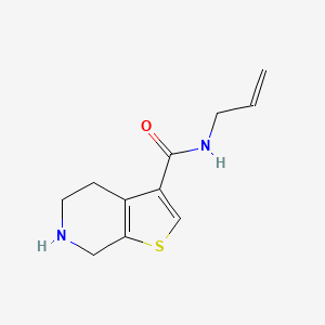 molecular formula C11H14N2OS B11471083 N-(prop-2-en-1-yl)-4,5,6,7-tetrahydrothieno[2,3-c]pyridine-3-carboxamide 