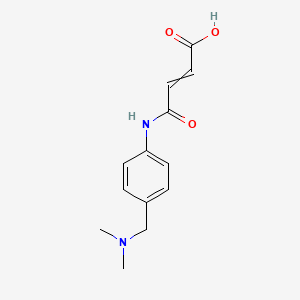 molecular formula C₁₃H₁₆N₂O₃ B1147109 4-[4-[(Dimethylamino)methyl]anilino]-4-oxobut-2-enoic acid CAS No. 1216345-43-5