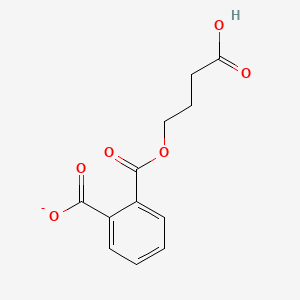 molecular formula C₁₂H₁₂O₆ B1147113 1,2-苯二甲酸单(3-羧基丙酯) CAS No. 66851-46-5