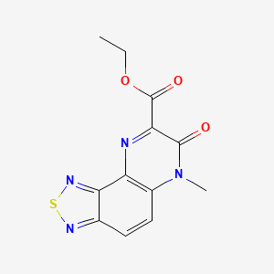 Ethyl 6-methyl-7-oxo-6,7-dihydro[1,2,5]thiadiazolo[3,4-f]quinoxaline-8-carboxylate