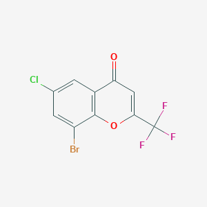 8-bromo-6-chloro-2-(trifluoromethyl)-4H-chromen-4-one