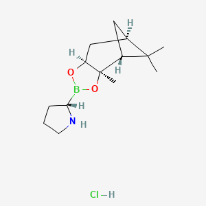 molecular formula C₁₄H₂₅BClNO₂ B1147119 (S)-硼丙-(-)-莰醇-HCl CAS No. 149716-73-4