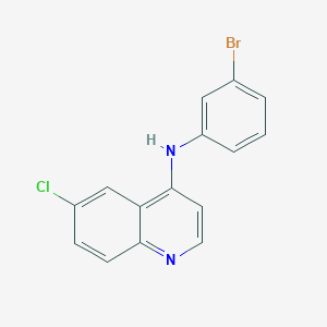 molecular formula C15H10BrClN2 B11471217 N-(3-bromophenyl)-6-chloroquinolin-4-amine 