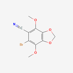 6-Bromo-4,7-dimethoxy-2H-1,3-benzodioxole-5-carbonitrile