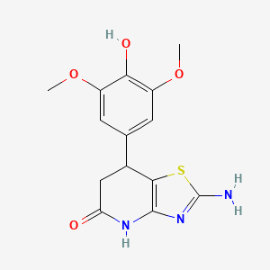 2-amino-7-(4-hydroxy-3,5-dimethoxyphenyl)-6,7-dihydro[1,3]thiazolo[4,5-b]pyridin-5(4H)-one