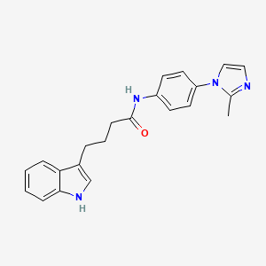 4-(1H-indol-3-yl)-N-[4-(2-methyl-1H-imidazol-1-yl)phenyl]butanamide