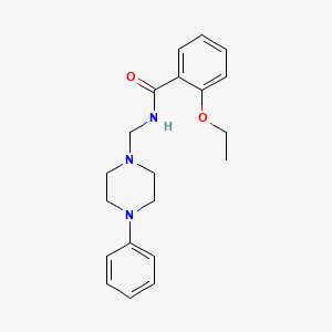 molecular formula C20H25N3O2 B11471259 2-ethoxy-N-[(4-phenylpiperazin-1-yl)methyl]benzamide 