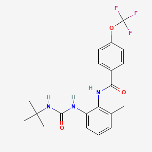 N-{2-[(tert-butylcarbamoyl)amino]-6-methylphenyl}-4-(trifluoromethoxy)benzamide