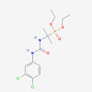 Diethyl (2-{[(3,4-dichlorophenyl)carbamoyl]amino}propan-2-yl)phosphonate