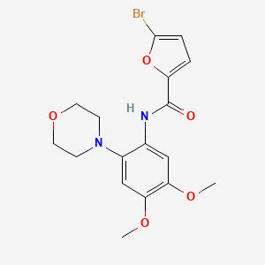 molecular formula C17H19BrN2O5 B11471381 5-bromo-N-[4,5-dimethoxy-2-(morpholin-4-yl)phenyl]furan-2-carboxamide 