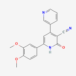 6'-(3,4-Dimethoxyphenyl)-2'-oxo-1',2'-dihydro-3,4'-bipyridine-3'-carbonitrile