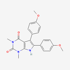 5,6-bis(4-methoxyphenyl)-1,3-dimethyl-1H-pyrrolo[2,3-d]pyrimidine-2,4(3H,7H)-dione