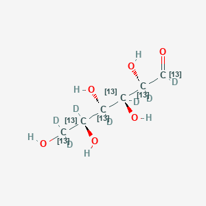 molecular formula ¹³C₆H₅D₇O₆ B1147145 D-Glucose-13C6,d7 CAS No. 201417-01-8