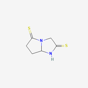 molecular formula C6H8N2S2 B1147147 Dihydro-1H-pyrrolo[1,2-a]imidazole-2,5(3H,6H)-dithione CAS No. 152503-18-9