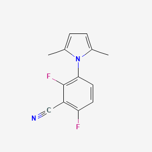 molecular formula C13H10F2N2 B11471539 3-(2,5-dimethyl-1H-pyrrol-1-yl)-2,6-difluorobenzonitrile 