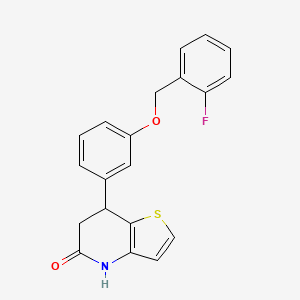 7-{3-[(2-fluorobenzyl)oxy]phenyl}-6,7-dihydrothieno[3,2-b]pyridin-5(4H)-one