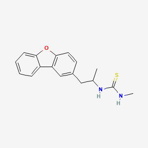 molecular formula C17H18N2OS B11471590 N-(2-dibenzo[b,d]furan-2-yl-1-methylethyl)-N'-methylthiourea 