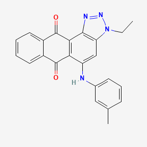 3-ethyl-5-[(3-methylphenyl)amino]-3H-anthra[1,2-d][1,2,3]triazole-6,11-dione