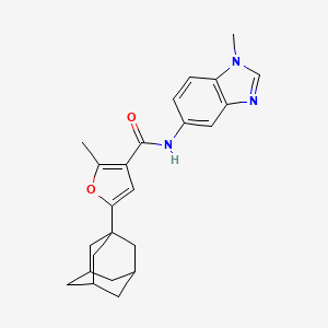 5-(1-adamantyl)-2-methyl-N-(1-methyl-1H-benzimidazol-5-yl)-3-furamide