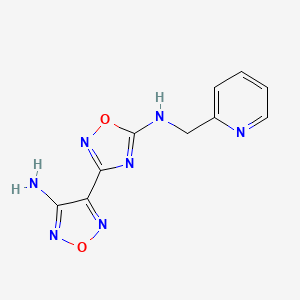 2-Pyridinemethanamine, N-[3-(4-amino-1,2,5-oxadiazol-3-yl)-1,2,4-oxadiazol-5-yl]-