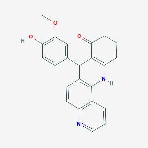 7-(4-hydroxy-3-methoxyphenyl)-7,10,11,12-tetrahydrobenzo[b][1,7]phenanthrolin-8(9H)-one