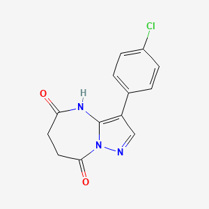 3-(4-chlorophenyl)-6,7-dihydro-4H-pyrazolo[1,5-a][1,3]diazepine-5,8-dione