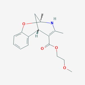 molecular formula C17H21NO4 B11471748 2-methoxyethyl (2S,6S)-2,4-dimethyl-3,6-dihydro-2H-2,6-methano-1,3-benzoxazocine-5-carboxylate 