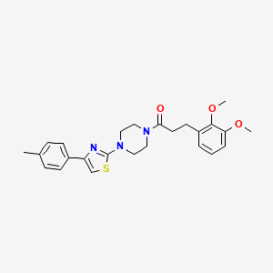 3-(2,3-Dimethoxyphenyl)-1-{4-[4-(4-methylphenyl)-1,3-thiazol-2-yl]piperazino}-1-propanone