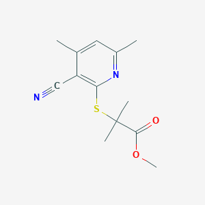 Methyl 2-[(3-cyano-4,6-dimethylpyridin-2-yl)sulfanyl]-2-methylpropanoate